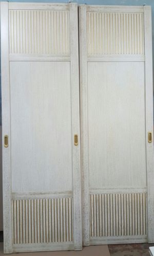 Двери для шкафа купе с фрезеровкой Семей